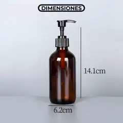 GENERICO - 12 Frascos De Vidrio Ámbar Bomba De Loción Esencial 120 Ml