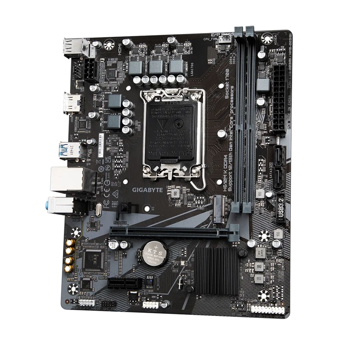 GIGABYTE - Placa Madre Gigabyte H610M K DDR4 LGA1700 M2 Micro-ATX
