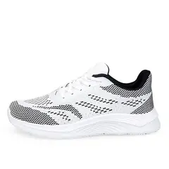 SHANDIAN - Zapatillas Running Hombre Blanco