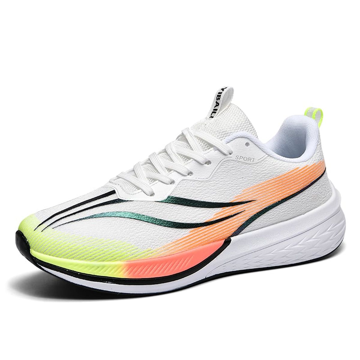 SHANDIAN - Zapatillas Running Hombre Blanco