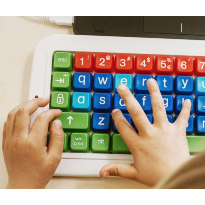 GENERICO - Teclado Computador Clevy Alto Contraste Para Niños
