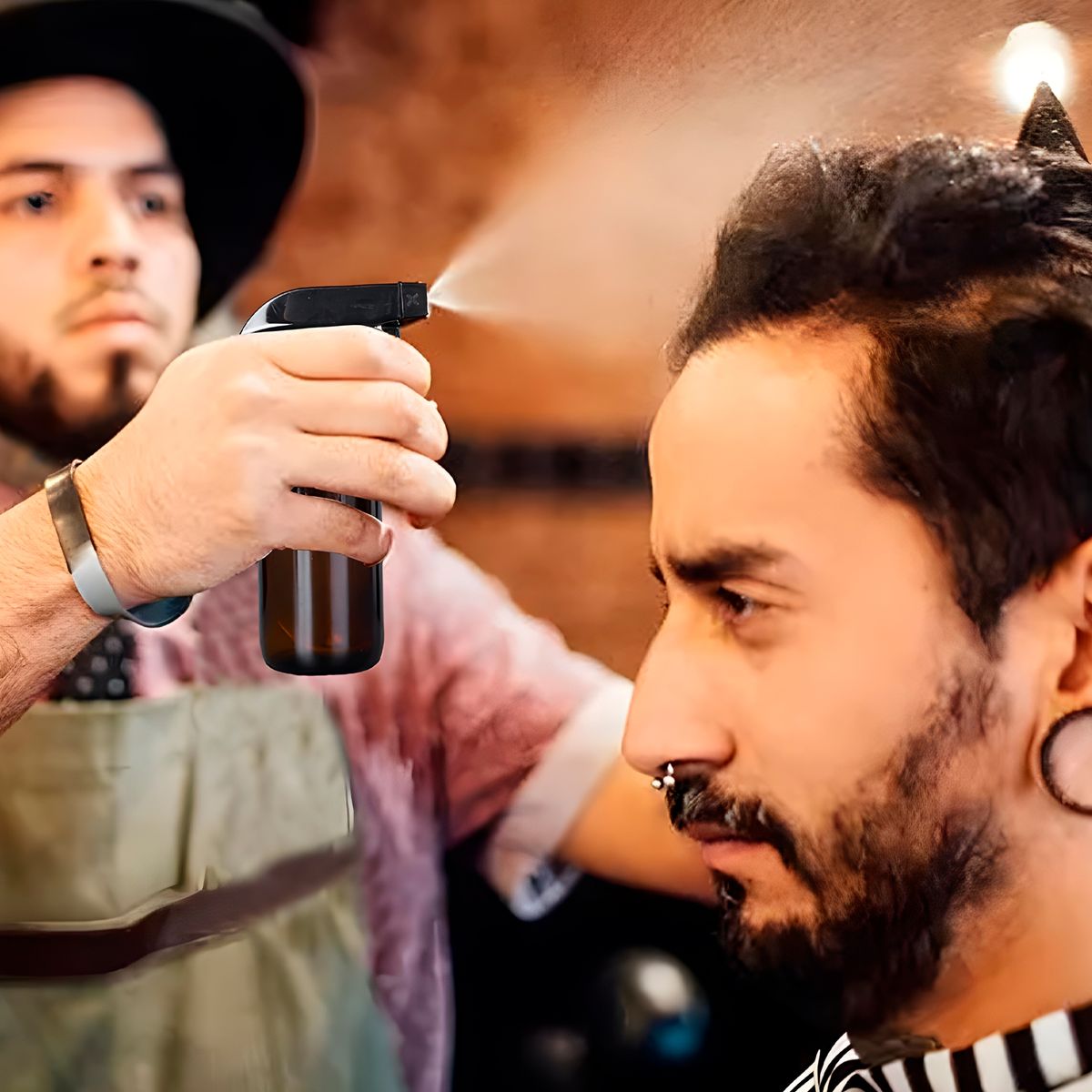 GENERICO - 12 Frascos Vidrio Ámbar Valvula De Spray Líquido 500ml