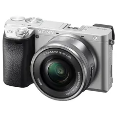 SONY - Alpha A6400 Sin Espejo Cámara Con 16-50mm Lente - Plata