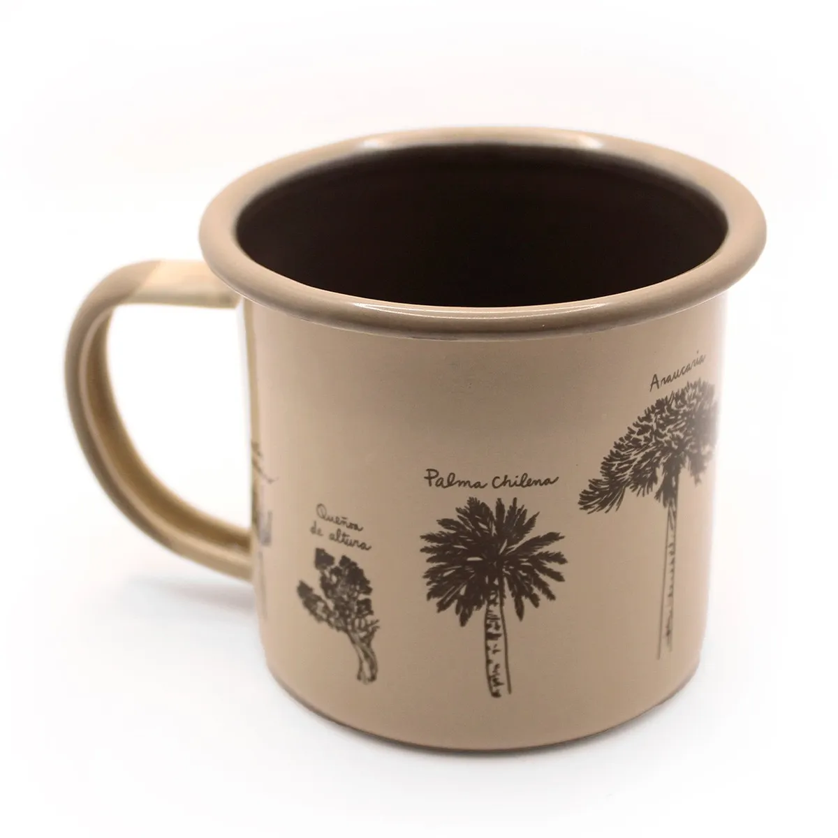 LENGA - Tazón Mug acero Esmaltado Flora Nativa 330ml Lenga®