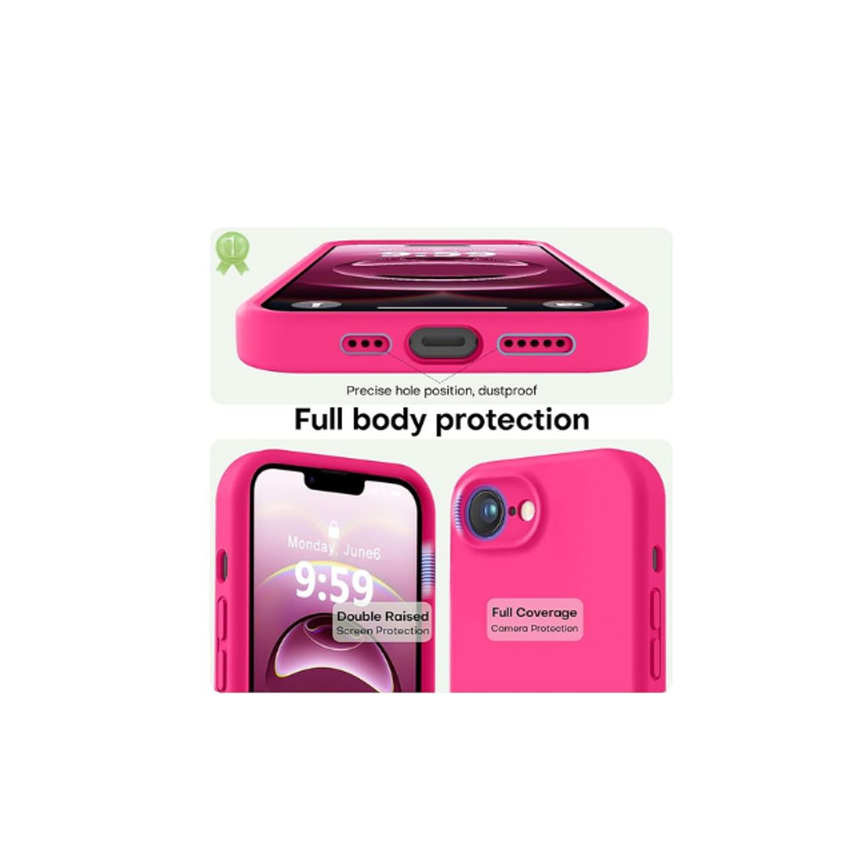 GENERICO - Carcasa Silicona Color Para iPhone 16E