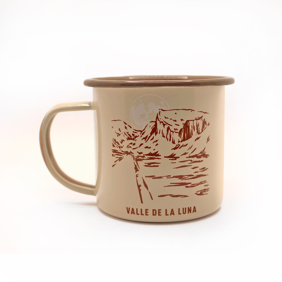 LENGA - Tazón Mug acero Esmaltado Valle de la luna 330ml Lenga®