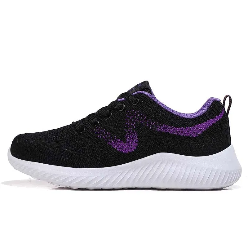 SHANDIAN - Zapatillas Running Mujer Negro