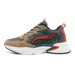 SHANDIAN - Zapatillas Running Plataforma Hombre Amarillo