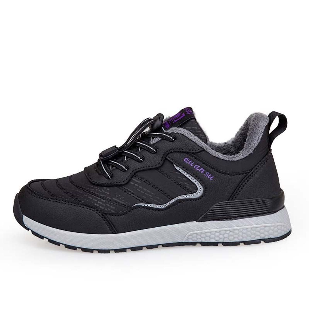 SHANDIAN - Bota temica chiporro impermeable mujer Negro