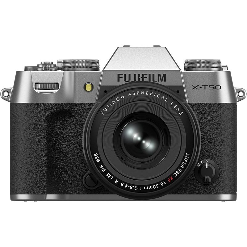 FUJIFILM - Fujifilm X-T50 Sin Espejo Cámara Kit Con 16-50mm f/2.8-4.8 Lente-Plata
