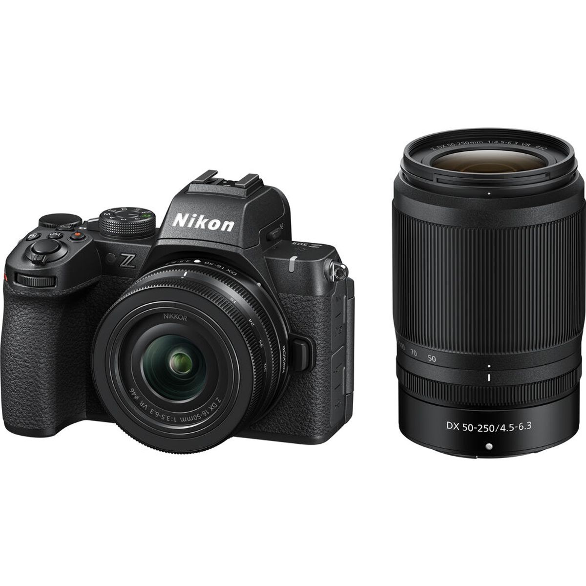 NIKON - Nikon Z50 II Cámara Doble Kit Con lentes De 16-50mm y 50-250mm - Negro