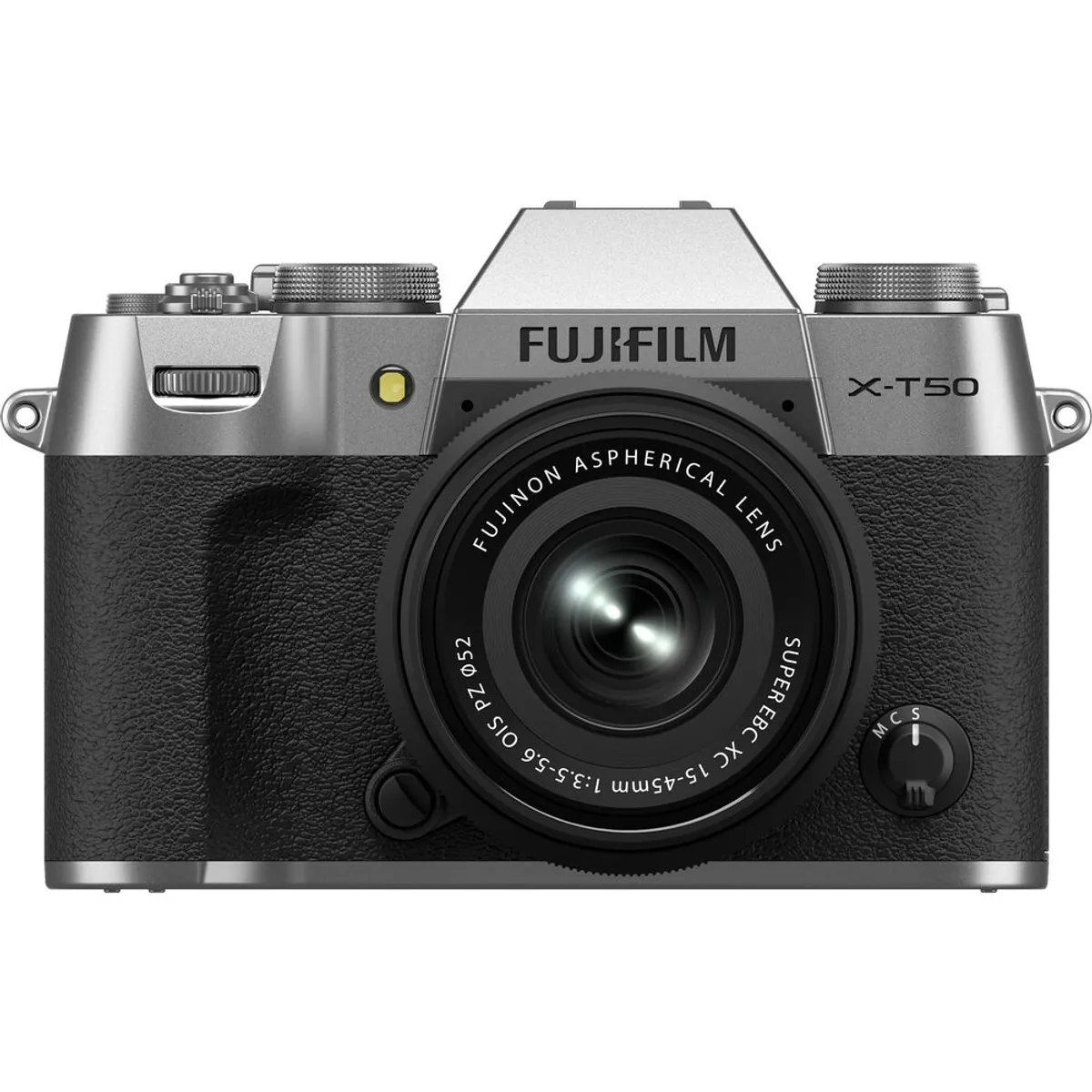 FUJIFILM - Fujifilm X-T50 Sin Espejo Cámara Kit Con 15-45mm f/3.5-5.6 Lente-Plata