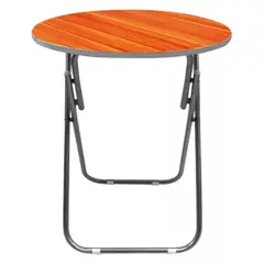 GENERICO - Mesa Plegable Redonda de 80x80 cm