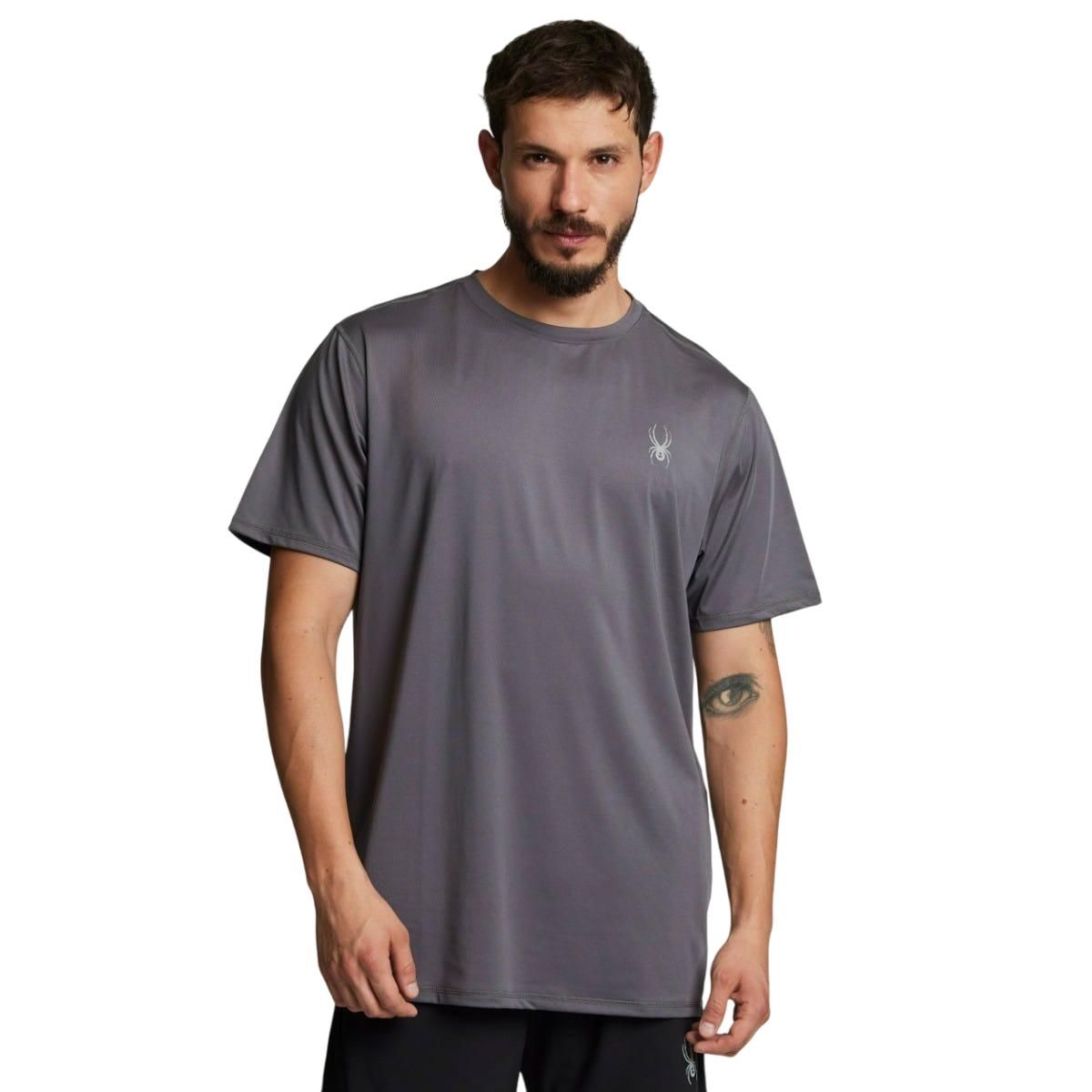SPYDER - Polera Entrenamiento Hombre Spyder Sport Gris