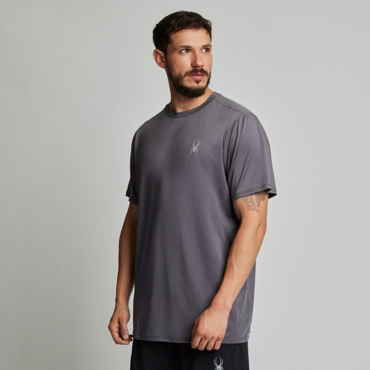 SPYDER - Polera Entrenamiento Hombre Spyder Sport Gris