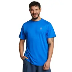 SPYDER - Polera Entrenamiento Hombre Sport Azul