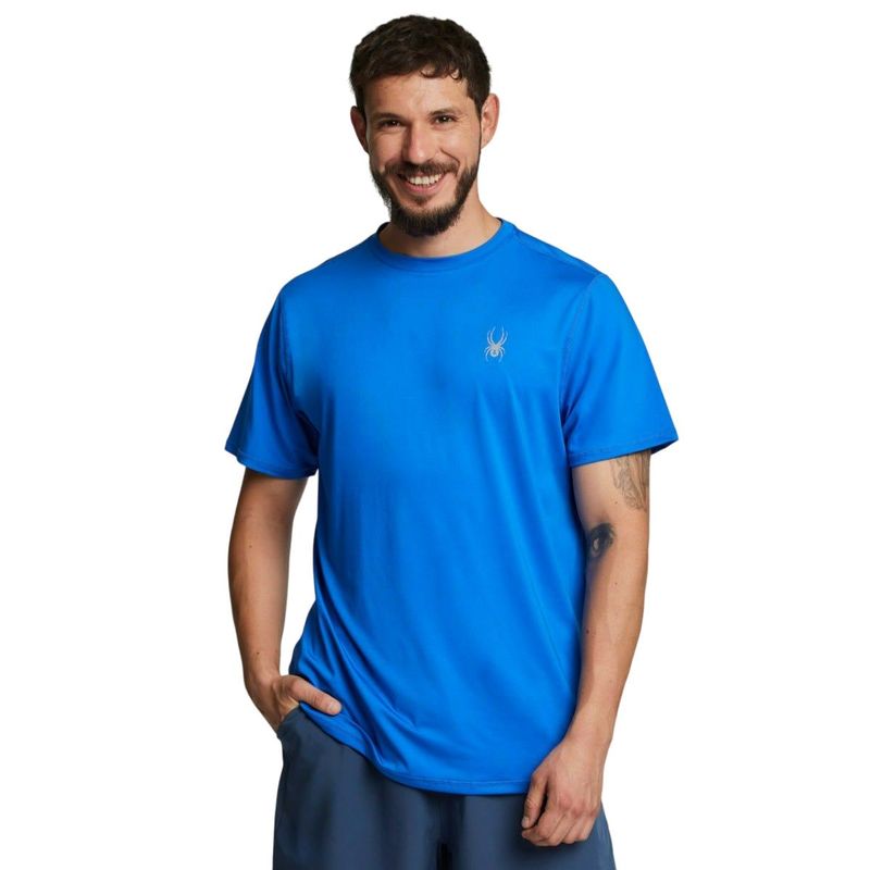 SPYDER - Polera Entrenamiento Hombre Spyder Sport Azul