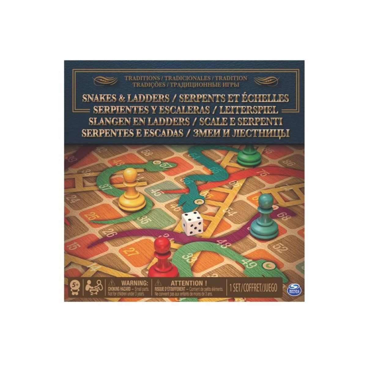 SPIN MASTER - Juego De Mesa Juego Serpientes Y Escaleras