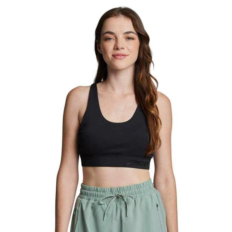 SPYDER - Peto Entrenamiento Mujer Spyder High Support Bra Negro