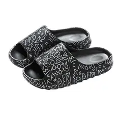 DANWEILE - Zapatillas de playa de coco antideslizantes de moda-negro.