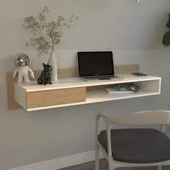 AMV TIENDA ONLINE - Escritorio Flotante De Pared Aereo Mural 1 Cajón Estante