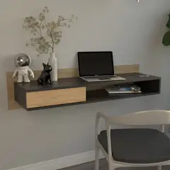 AMV TIENDA ONLINE - Escritorio Flotante De Pared Aereo Mural 1 Cajón Estante