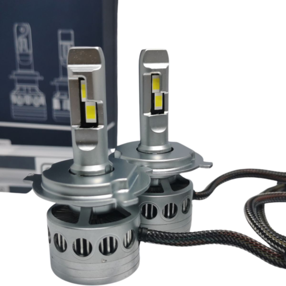 GENERICO - Ampolletas Premium LED H4 Canbus 48.000 Lúmenes