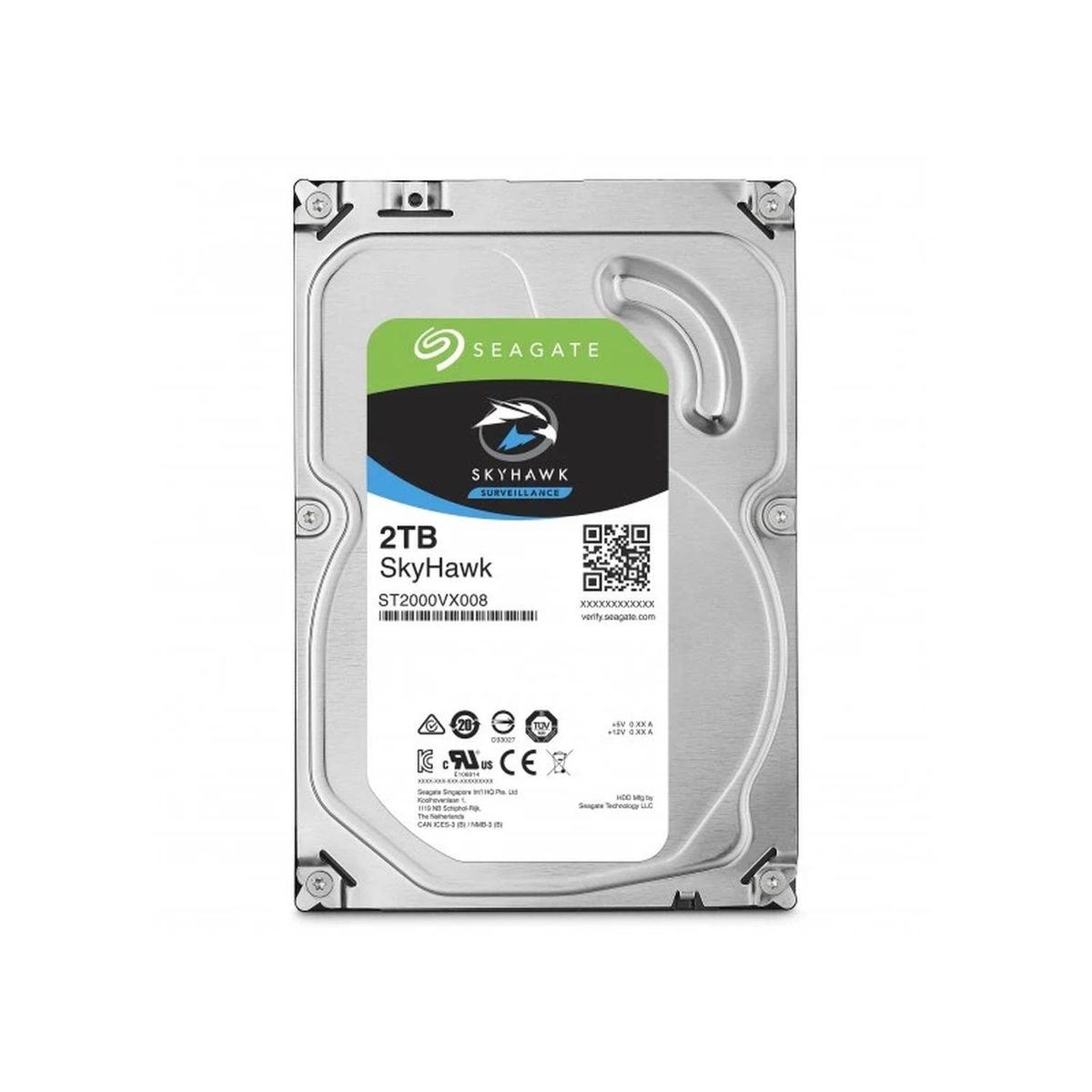 SEAGATE - Disco Duro de vigilancia Skyhawk 2TB