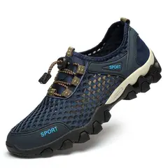 DANWEILE - Zapatillas Transpirable Deportivas Playa Senderismo Trekking - Azul.