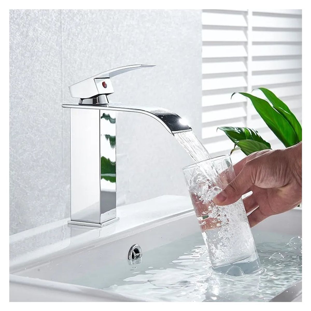 HOME NEAT - Llave mezclador monomando grifo de baño 20cm