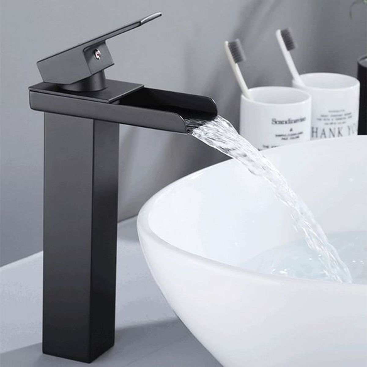 HOME NEAT - Llave mezcladora monomando manerales lavabo grifo baño 30cm