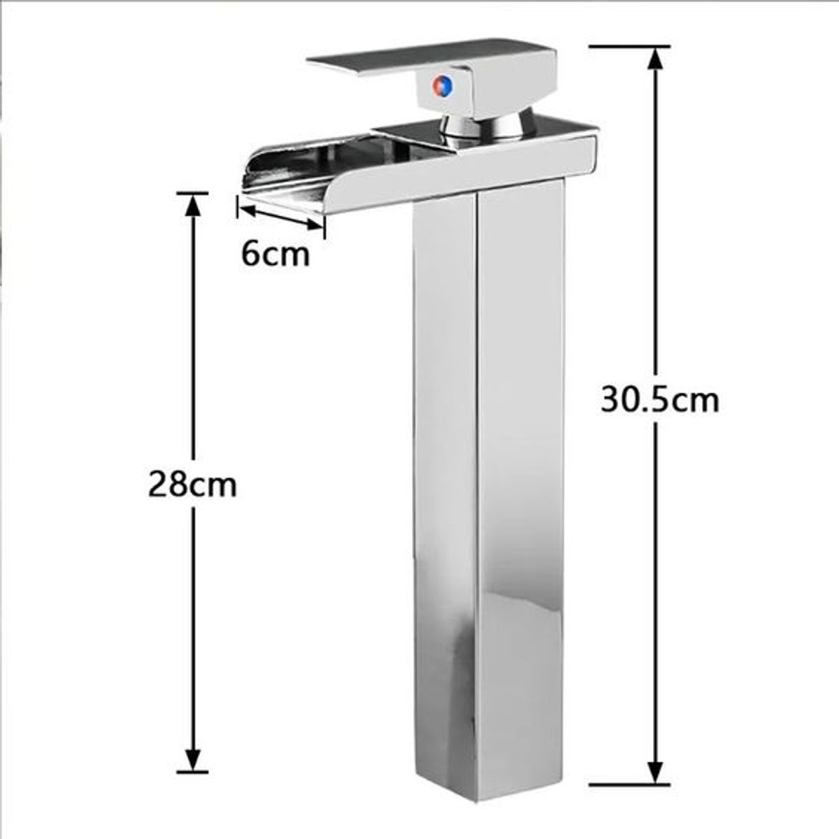 HOME NEAT - Llave mezcladora monomando manerales lavabo grifo baño 30cm