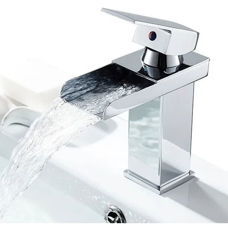 HOME NEAT - Grifo mezclador monomando llave para baño 20cm - Cromo