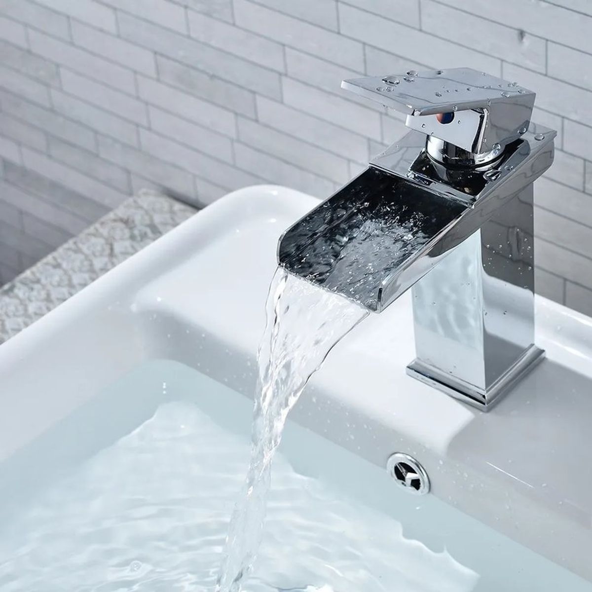 HOME NEAT - Grifo mezclador monomando llave para baño 20cm - Cromo