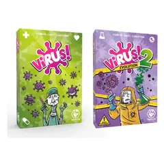 TRANJIS GAMES - PACK JUEGO DE MESA VIRUS 1 + VIRUS 2 NUEVO EN ESPAÑOL
