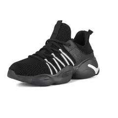 DANWEILE - Zapatillas de trabajo indestructibles para hombre - Negro.