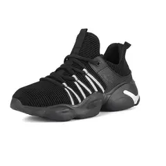 DANWEILE - Zapatillas de trabajo indestructibles para hombre - Negro.