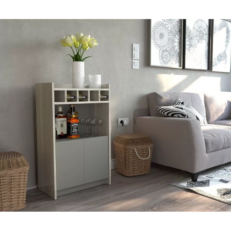 AMV TIENDA ONLINE - Mesa Recibidor Cava Organizador Vinos Funcional