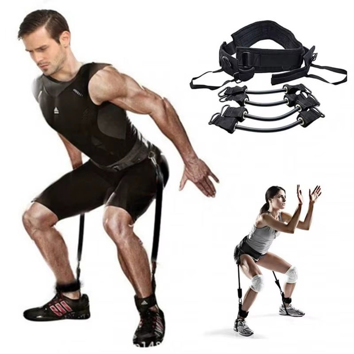 GENERICO - BANDAS DE RESISTENCIA PARA GLÚTEOS Y MUSLOS