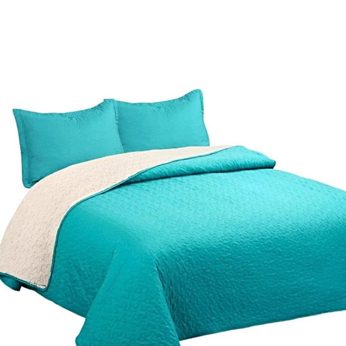 GENERICO - COBERTOR COLCHA QUILT SHERPA OTOÑO INVIERNO PLAZA Y MEDIA