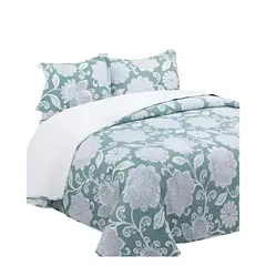 GENERICO - COBERTOR COLCHA QUILT SHERPA OTOÑO INVIERNO 2 PLAZAS