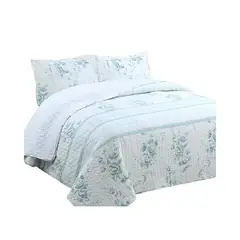 GENERICO - COBERTOR COLCHA QUILT SHERPA OTOÑO INVIERNO 2 PLAZAS