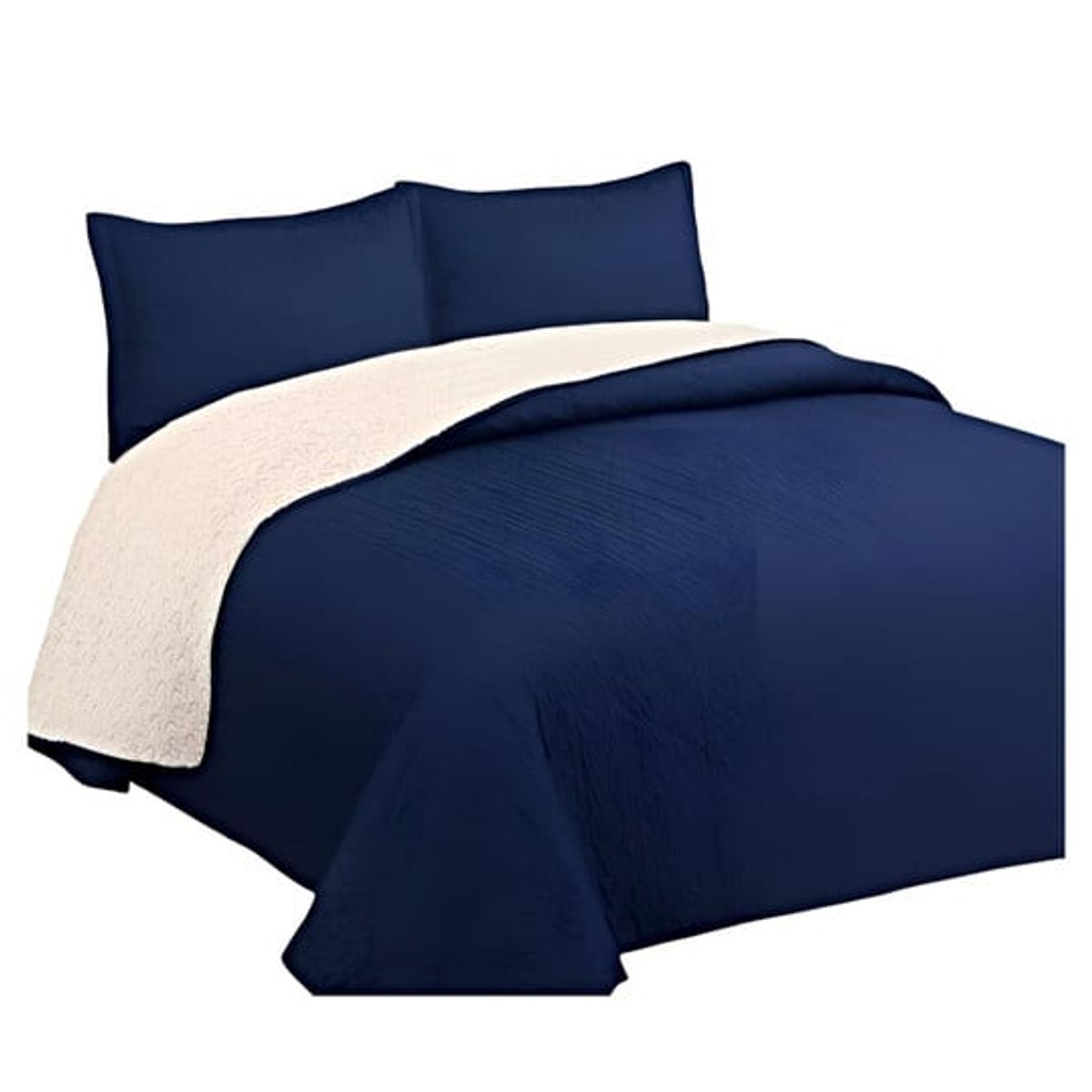 GENERICO - COBERTOR COLCHA QUILT SHERPA OTOÑO INVIERNO 2 PLAZAS