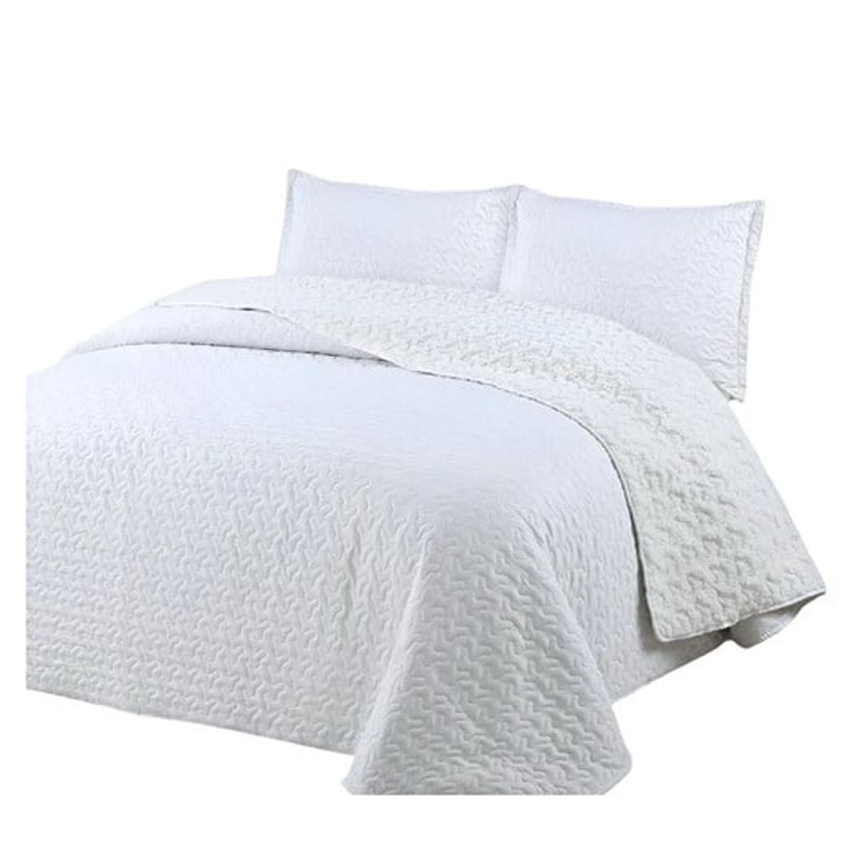 GENERICO - COBERTOR COLCHA QUILT SHERPA OTOÑO INVIERNO 2 PLAZAS