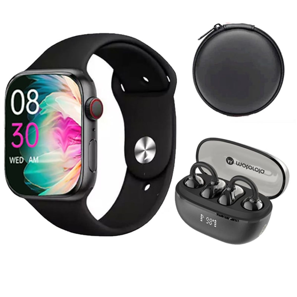 MOTOROLA - Motorola Moto Buds C30-N Audífonos tws y Toumi Watch S9 Pro y Estuche