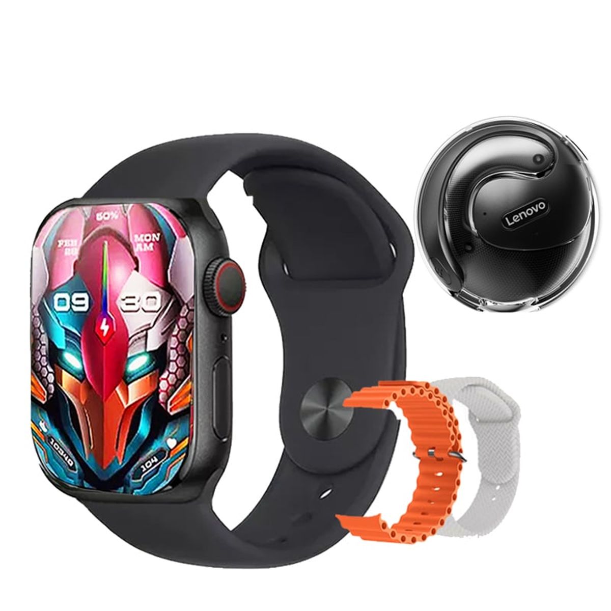 LENOVO - Audífonos Lenovo X15 PRO Negro y Toumi N9 Max-B Reloj inteligente