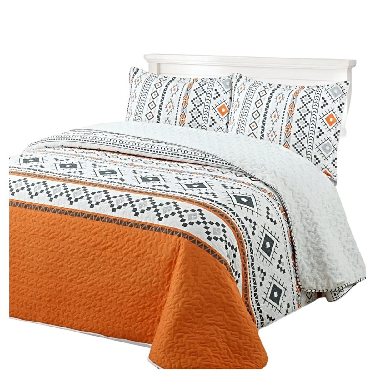 GENERICO - COBERTOR COLCHA QUILT SHERPA KING 230X250 C01