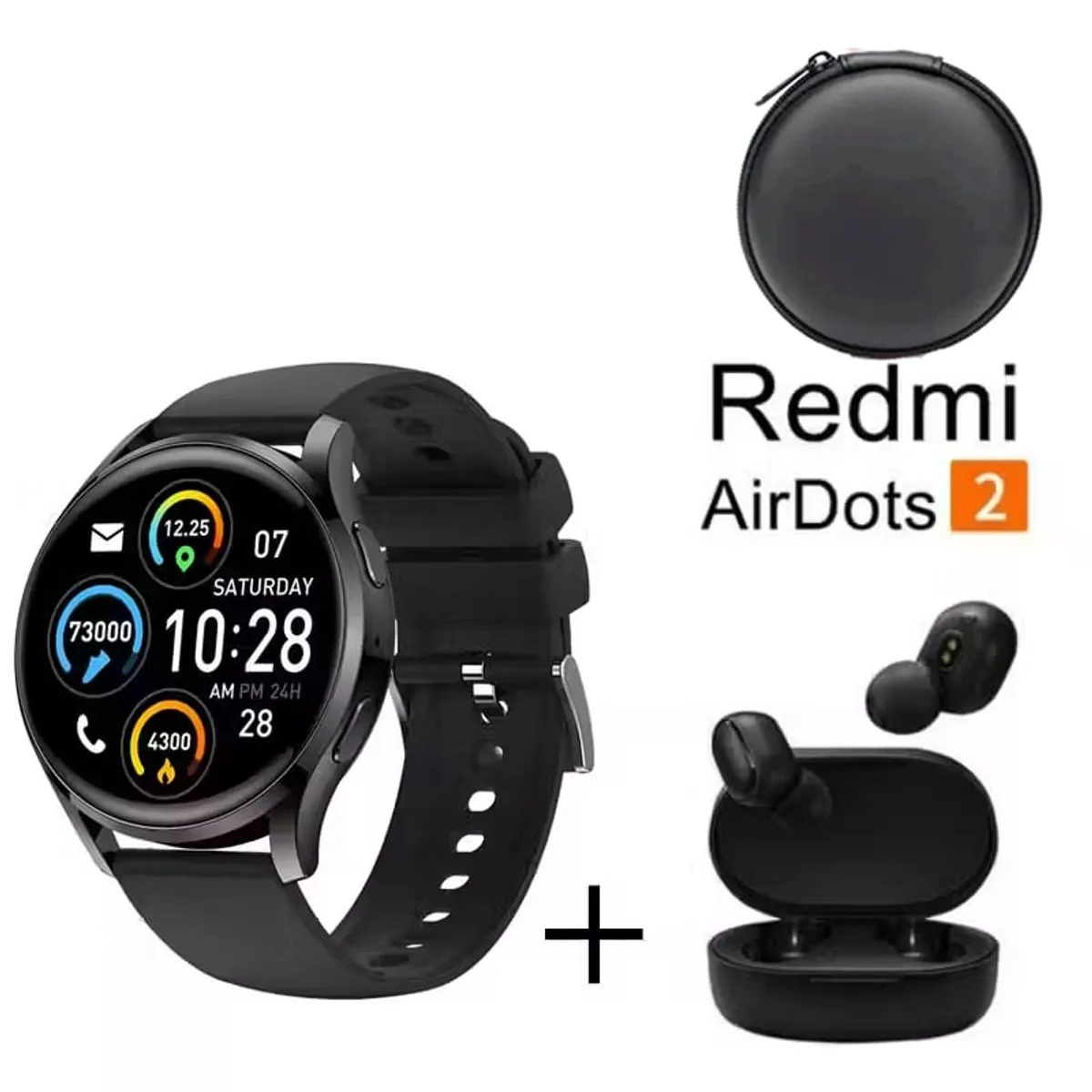 LENOVO - Smartwatch S37-B + Audifonos Redmi AirDots 2