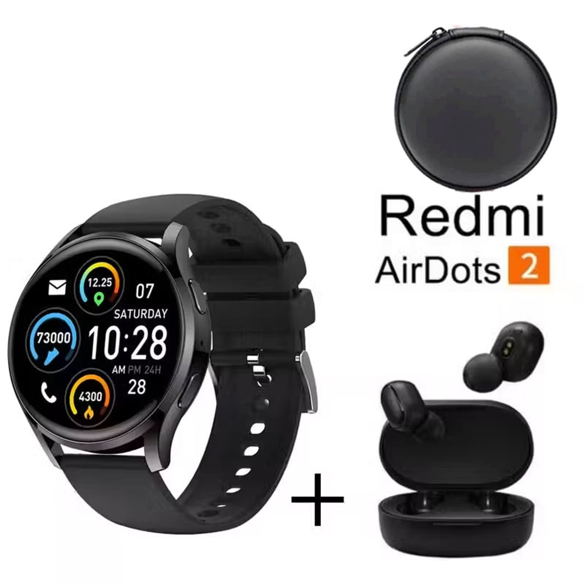 LENOVO - Smartwatch S37-B + Audifonos Redmi AirDots 2
