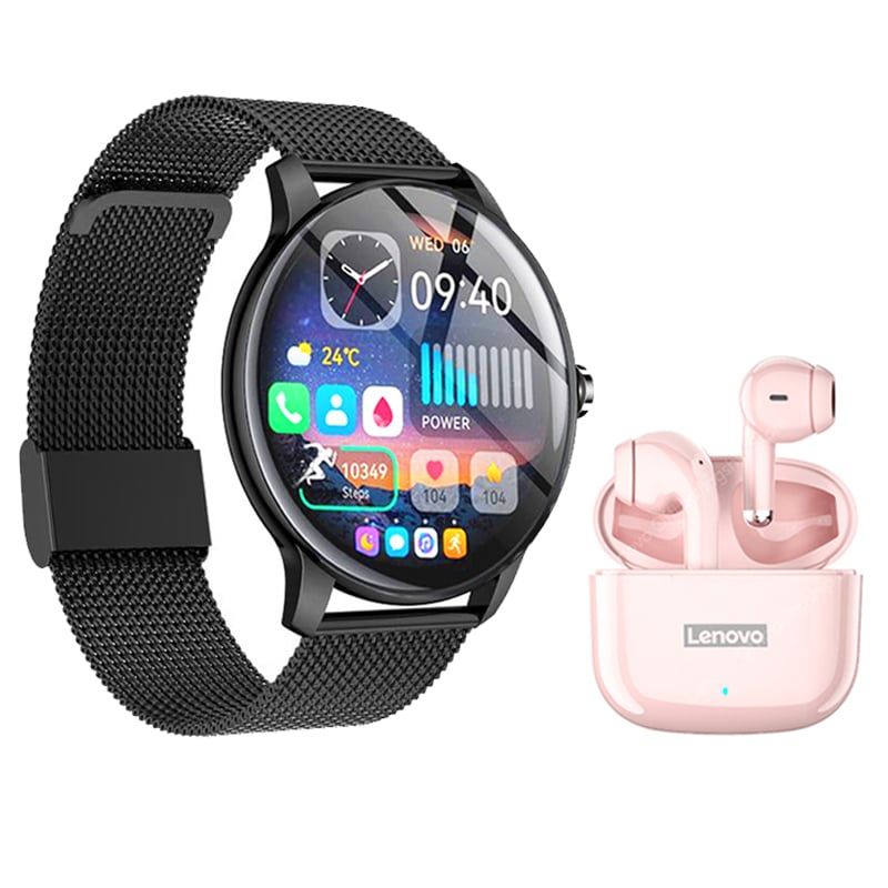 LENOVO - Audífonos Lenovo LP40 Pro R  Bluetooth y Fit Pro-B Reloj inteligente